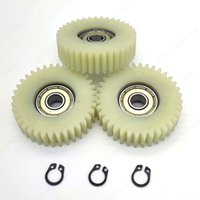 Engranaje planetario de 47x13,5mm, 36 dientes, con rodamientos de 8mm, bujes de rueda, engranaje de nailon para bicicleta eléctrica, piezas de Motor Bafang