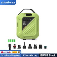 Bomba Eléctrica Inflable para SUP Anoutway Jungle, 20 PSI, 4000 mAh, 11.1 V, Recargable, para Pelotas de Playa, Carpas, Alas, Cometas, Colchones
