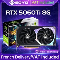Tarjeta gráfica para juegos SOYO RTX5060TI 8G NVIDIA GeForce 128Bit GDDR7 8Pin PCIE5.0 ‌ Componentes de computadora de escritorio x8 HDMI+3*DP Dualfan