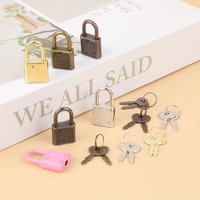 Candados rectangulares para Mini equipaje, candados con cerradura de llave para viaje, boda, caja de joyería, diario, libro, Maleta, 1 Juego