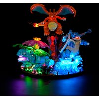Luz LED HPROSPER de 5V (sin modelo) para LEGO 72153 Venusaur, Charizard y Blastoise, luces decorativas con caja de baterías