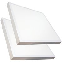 LED ATOMANT Plafón LED Cuadrado Panel Superficie 60x60cm, 48W, CCT (Selector de Color Blanco Cálido, Neutro y Frío), 5500 lúmenes, Driver incluido, Alta eficiencia, Bajo consumo, Fácil instalación,