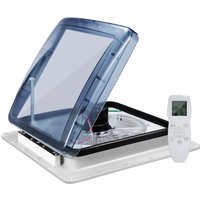 Ventilador de ventilación de techo RV de 40x40cm y 10 velocidades, extractor de aire Reversible con Sensor de lluvia, ruido ultrabajo, ventilador de techo con ventilación de aire RV de 12V