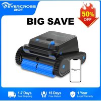 EVERCROSS BOT U8 Robot Piscina Limpiafondos y Paredes con APP, duración de batería de 120 minutos, 200 m 2 áreas de limpieza, navegación inteligente