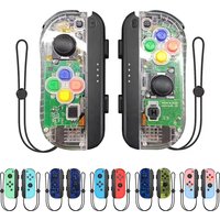 Joy Pad Joycons Gamepad para Nintendo Switch, Joystick Inalámbrico Bluetooth, Controlador de Juego con Turbo para Consolas de Videojuegos