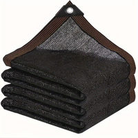 Malla de Sombreado Negra - Malla de Polietileno de Alta Densidad, Apta para Invernaderos, Terrazas, Plantas, Pabellones y Porches