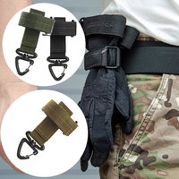 1/3/6 Uds nuevos guantes de nailon multiusos hebilla guante táctico gancho Clip de seguridad al aire libre senderismo escalada cuerda accesorios de almacenamiento