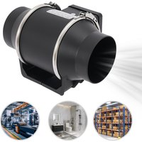 YIYIBYUS 220V extractores tubo conducto ventilador de ventilación silencioso baño Extractor ventilación cocina inodoro pared conducto de escape ventilador