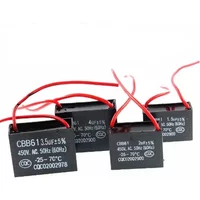 Condensador de arranque de ventilador CBB61 450V 0,8/1/1,2/1,5/2/2,5/3/3,5/4/4,5/5/6/7/8/10/12/14/15/16/18/20/25UF para Campana Extractora para 400V 500V