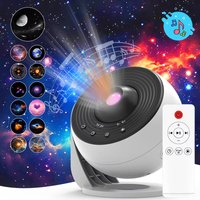 Proyector de galaxia, proyector de estrellas, planetario, cielo estrellado, luz nocturna para niños y adultos, proyectores de techo espacial para decoración del hogar Chris