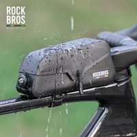 Bolsas de bicicleta ROCKBROS ROAD TO SKY, bolsa de tubo superior de succión magnética, bolsa impermeable para teléfono móvil, bolsa frontal para bicicleta de montaña y carretera