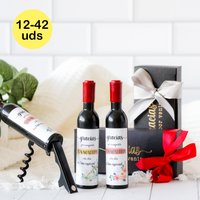 Lote de 12 a 42 abridores de botella y sacacorchos con caja y lazo, sacacorchos vino para boda, Detalles para invitados de boda, Regalos para hombres, Detalles invitados comunion, Recuerdos de